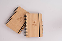 Brown bamboo Diary (notebook) with bamboo pen Brown bamboo Diary (notebook) with bamboo pen
