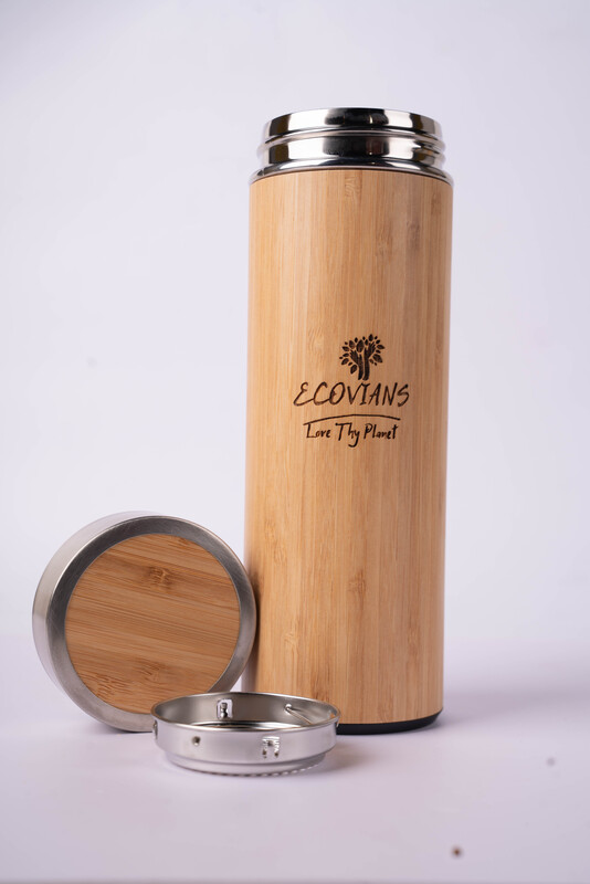Bamboo 500ml Water Bottle | Thermos Bamboo Flask | Hot & Cold | Unique & Stylish Bottle for Office Gym Travel Bamboo 500ml Water Bottle | Thermos Bamboo Flask | Hot & Cold | Unique & Stylish Bottle for Office Gym Travel