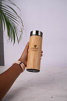 Bamboo 500ml Water Bottle | Thermos Bamboo Flask | Hot & Cold | Unique & Stylish Bottle for Office Gym Travel Bamboo 500ml Water Bottle | Thermos Bamboo Flask | Hot & Cold | Unique & Stylish Bottle for Office Gym Travel