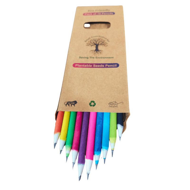 Colour Paper Black Lead Seed Pencil β Eco-Friendly Plantable Pencil Made from Recycled Paper Colour Paper Black Lead Seed Pencil β Eco-Friendly Plantable Pencil Made from Recycled Paper