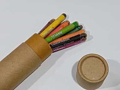 Plantable Seed Wax Crayons with tube box Color Seed Eco-Friendly| wood-free(10pcs per Box)