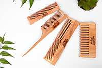 Neem Wood Pin Tail Comb for Hair Growth for Men & Women | Antidandruff | Anti-bacterial |Detangling | 100% Natural Eco-Friendly Neem Wood Pin Tail Comb for Hair Growth for Men & Women | Antidandruff | Anti-bacterial |Detangling | 100% Natural Eco-Friendly